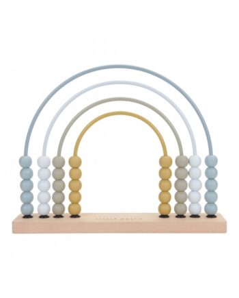 Ξύλινο Αριθμητήριο Ουράνιο Τόξο γαλάζιο Little Dutch