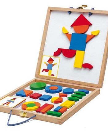 Djeco Geoform Ξύλινα μαγνητάκια σε κασετίνα 'Τάγκραμ'