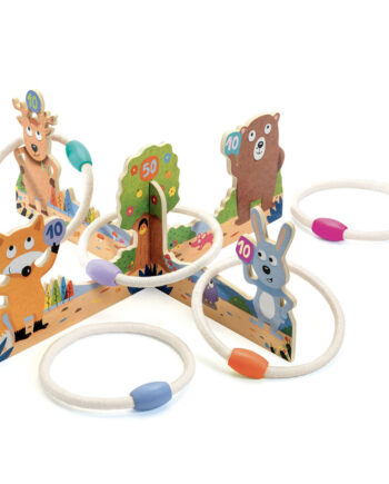 Djeco Παιχνίδι Στόχου με κρίκους 'Ζωάκια'