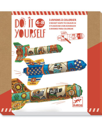 Djeco DIY Φτιάχνω 'Χρωματίζω ρουκέτες' 3τεμ.