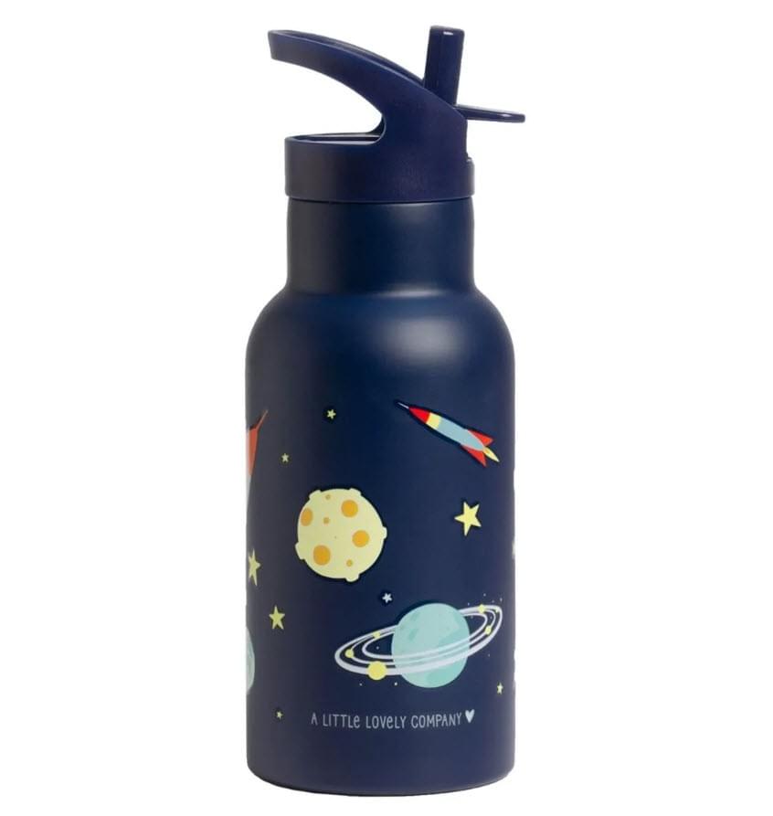 Ανοξείδωτο Παγούρι Θερμός με Καλαμάκι Space  A Little Lovely Company