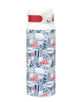 Μεταλλικό Ισοθερμικό Μπουκάλι 750ml με καλαμάκι MotoGP Λευκό Ion8