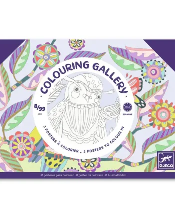 Ζωγραφίζω 3 Πόστερ Πουλιά Djeco