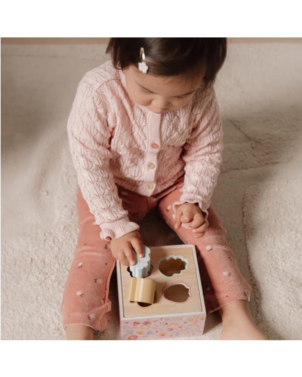 Ξύλινο Παιχνίδι Ταξινόμησης Σχημάτων Fairy Garden Little Dutch