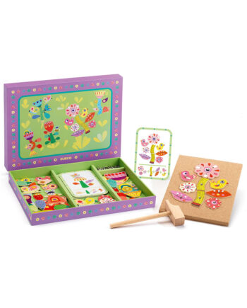 Ξύλινο Παιχνίδι Κατασκευής Καρφώματα Κήπος Djeco
