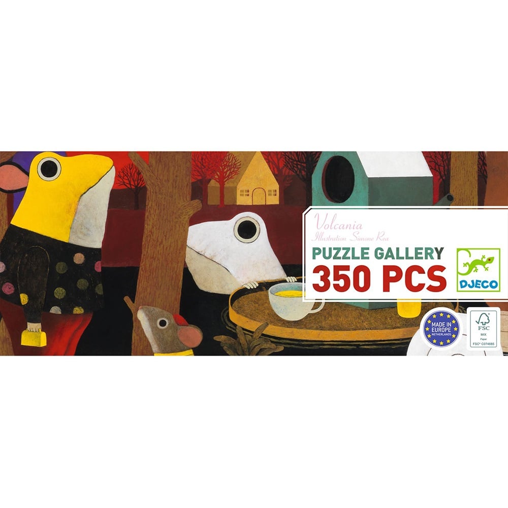 Παζλ 350 τμχ. Ηφαίστειο με ζωάκια FSC MIX Djeco