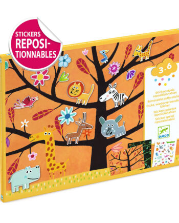 Δημιουργώ εικόνες με αυτοκόλλητα επαναχρησιμοποιούμενα 'Σαβάνα' Djeco