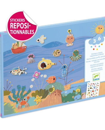 Δημιουργώ εικόνες με αυτοκόλλητα επαναχρησιμοποιούμενα 'Καλοκαίρι' Djeco