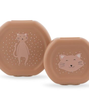 Trixie Mrs. Cat Πλαστικό Παιδικό Σετ Δοχείο Φαγητού Σομόν