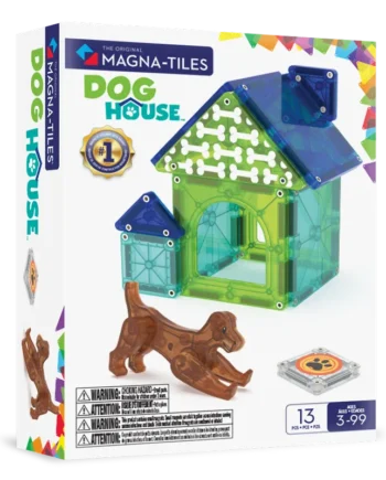 Dog House 13 Τεμάχια – Μαγνητικά Πλακίδια STEM με Σπιτάκι Σκύλου MAGNA-TILES