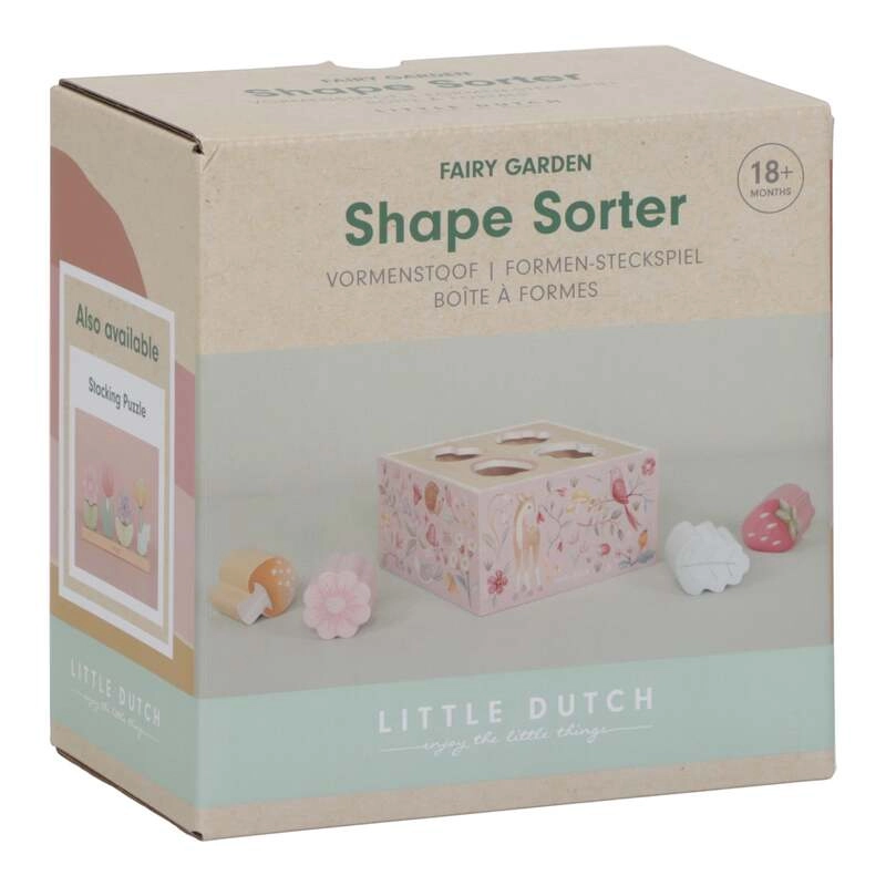 Ξύλινο Παιχνίδι Ταξινόμησης Σχημάτων Fairy Garden Little Dutch