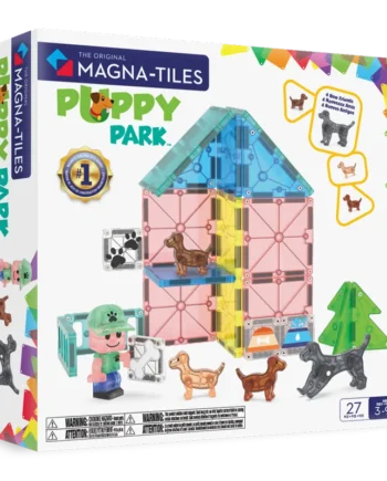 Puppy Park 27 Τεμάχια – Μαγνητικά Πλακίδια STEM με Πάρκο Κατοικίδιων MAGNA-TILES