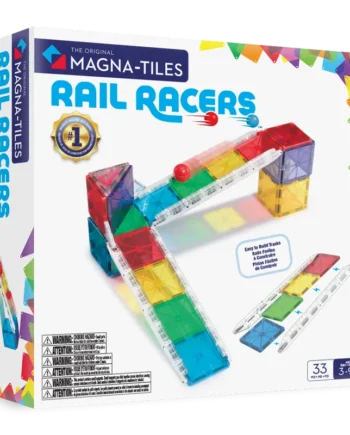 Rail Racers 33 Τεμάχια – Μαγνητικά Πλακίδια STEM με ράμπες MAGNA-TILES