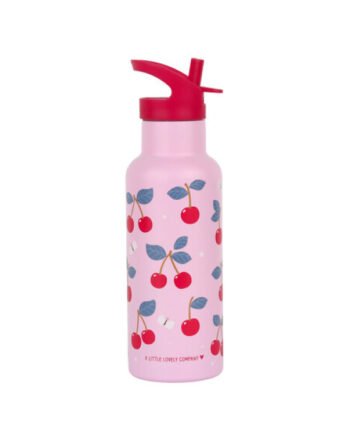 A Little Lovely Company: XL Μπουκάλι με διπλό τοίχωμα από ανοξείδωτο ατσάλι 500ml - Cherries