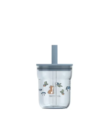 LITTLE DUTCH.Παιδικό ποτήρι με καλαμάκι Mio 250 ml – Forest Friends