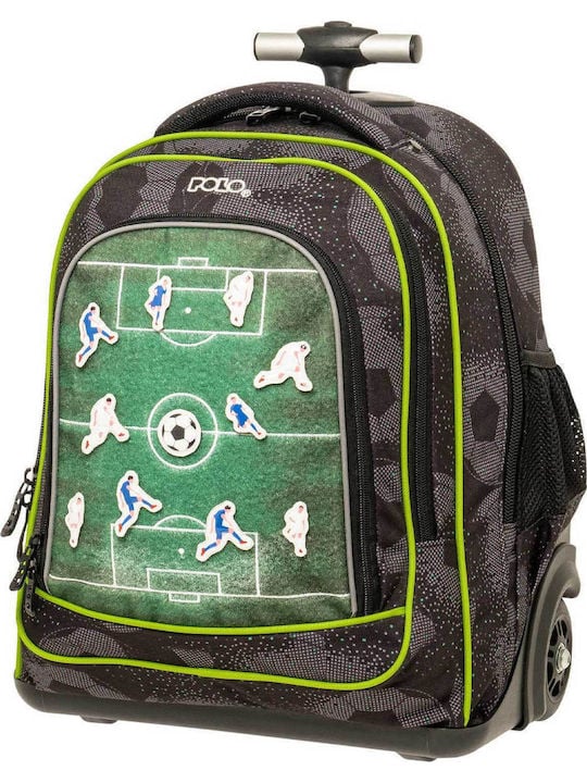 Polo Trolley Mover Σχολική Τσάντα Τρόλεϊ Δημοτικού Football με Θήκη για Παγούρι 30lt 2025