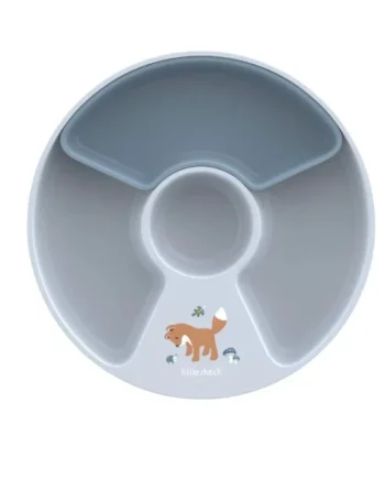 Little Dutch Παιδικό Πιατάκι Με Χωρίσματα Mio Forest Friends