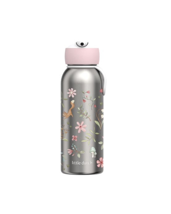 LITTLE DUTCH. Ανοξείδωτο μπουκάλι - θερμός flip-up campus 350 ml - Fairy Wonders