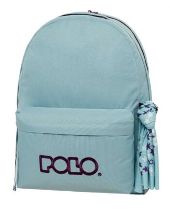 ΣΧΟΛΙΚΗ ΤΣΑΝΤΑ POLO ΠΛΑΤΗΣ 2 ΘΕΣΕΩΝ ΓΑΛΑΖΙΟ - ΜΩΒ 901235-5347 (2025)