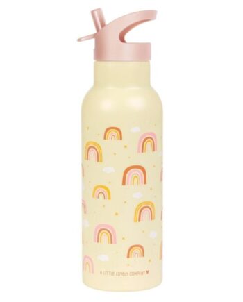 A Little Lovely Company: XL Θερμός με διπλό τοίχωμα από ανοξείδωτο ατσάλι 500ml Rainbows