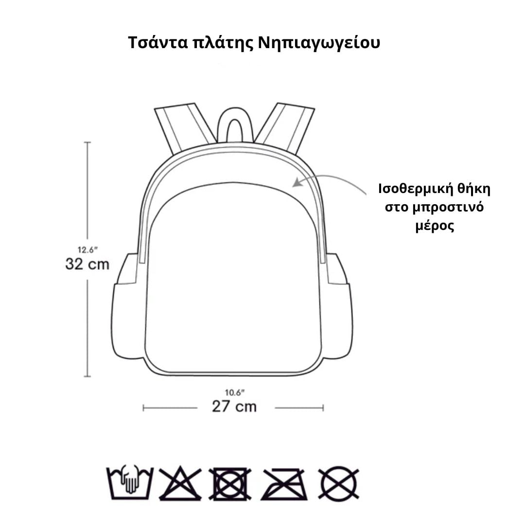Tσάντα πλάτης νηπιαγωγείου με ισοθερμική θήκη - Bears. A little lovely company