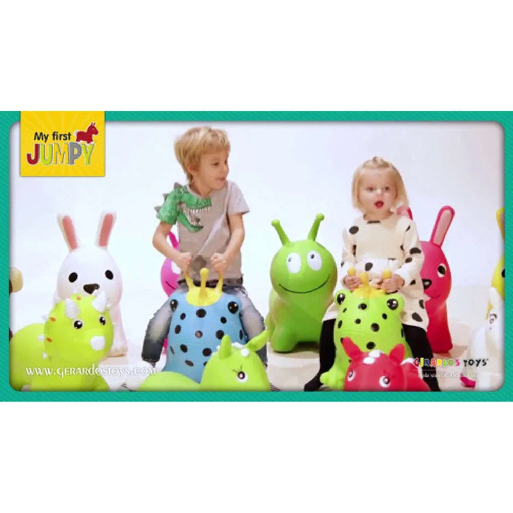 Φουσκωτό Ζωάκι Jumpy Λαγουδάκι ΓΚΡΙ 58x60x20cm Gerardo’s Toys
