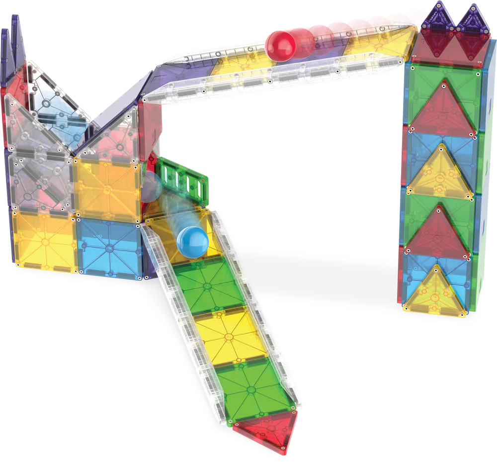 Μαγνητικά Πλακίδια Rail Racers Deluxe 90 Κομμάτια Magna-Tiles