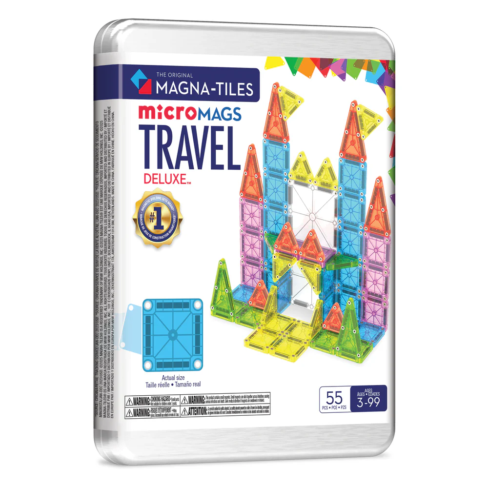 Μαγνητικά Πλακίδια microMAGS Travel Deluxe 55 Κομμάτια Magna-Tiles