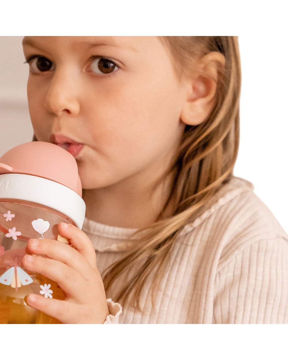 Εκπαιδευτικό ποτηράκι με καλαμάκι 300 ml - Fairy Garden LITTLE DUTCH.