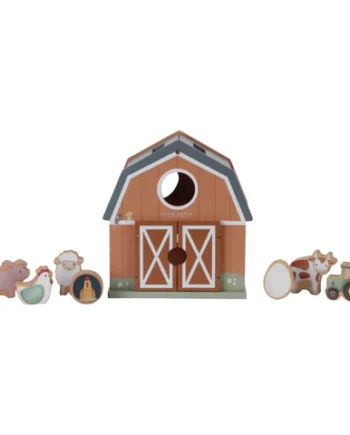 LITTLE DUTCH. Ξύλινο παιχνίδι ταξινόμησης σχημάτων Little Farm FSC