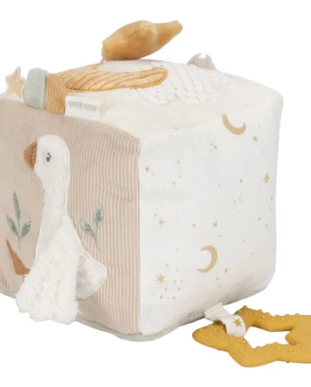 LITTLE DUTCH. Υφασμάτινος κύβος δραστηριοτήτων Newborn Naturals GRS