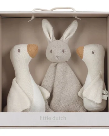 LITTLE DUTCH. Πλεκτό σετ δώρου Newborn Naturals GRS