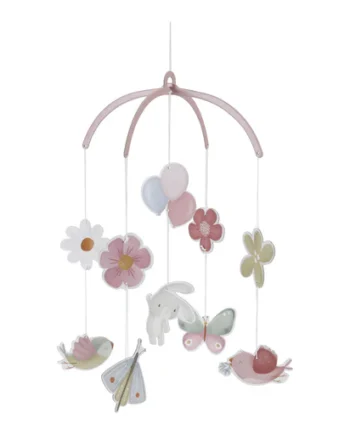 LITTLE DUTCH. Χαρτονένιο μόμπιλε Flowers & Butterflies FSC