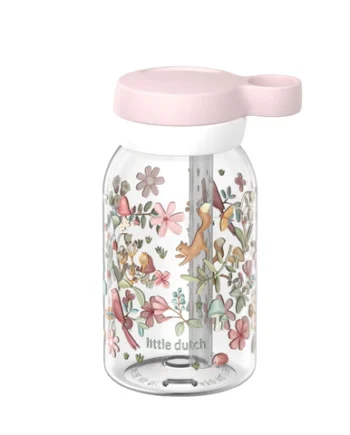 LITTLE DUTCH. Μπουκάλι με καλαμάκι campus 450 ml - Fairy Wonders