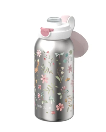 LITTLE DUTCH. Ανοξείδωτο μπουκάλι flip-up campus 600 ml - Fairy Wonders