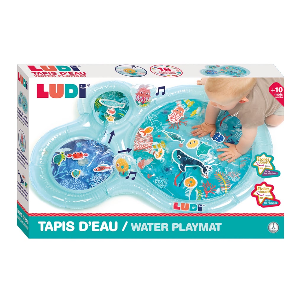 Ludi γαλάζιο βρεφικό χαλί δραστηριοτήτων με νερό “Θαλάσσιος Κόσμος“
