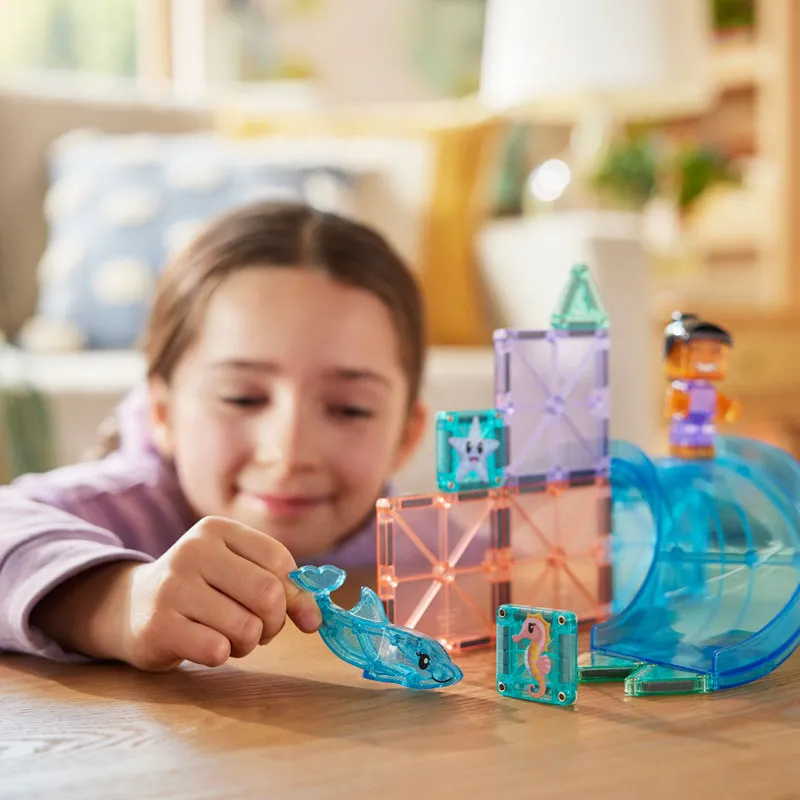 MAGNA-TILES Dolphin Bay 13 Τεμάχια – Μαγνητικά Πλακίδια STEM με Δελφίνι