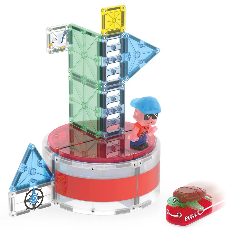 MAGNA-TILES Lighthouse Rescue 26 Τεμάχια – Μαγνητικά Πλακίδια STEM
