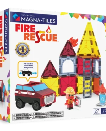 MAGNA-TILES Fire Rescue 27 Τεμάχια – Μαγνητικά Πλακίδια STEM με Πυροσβεστική