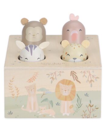 LITTLE DUTCH. Εκπαιδευτικό παιχνίδι pop-up Safari Friends FSC