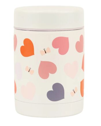 A little lovely company: Θερμός φαγητού από ανοξείδωτο ατσάλι 300ml-Hearts