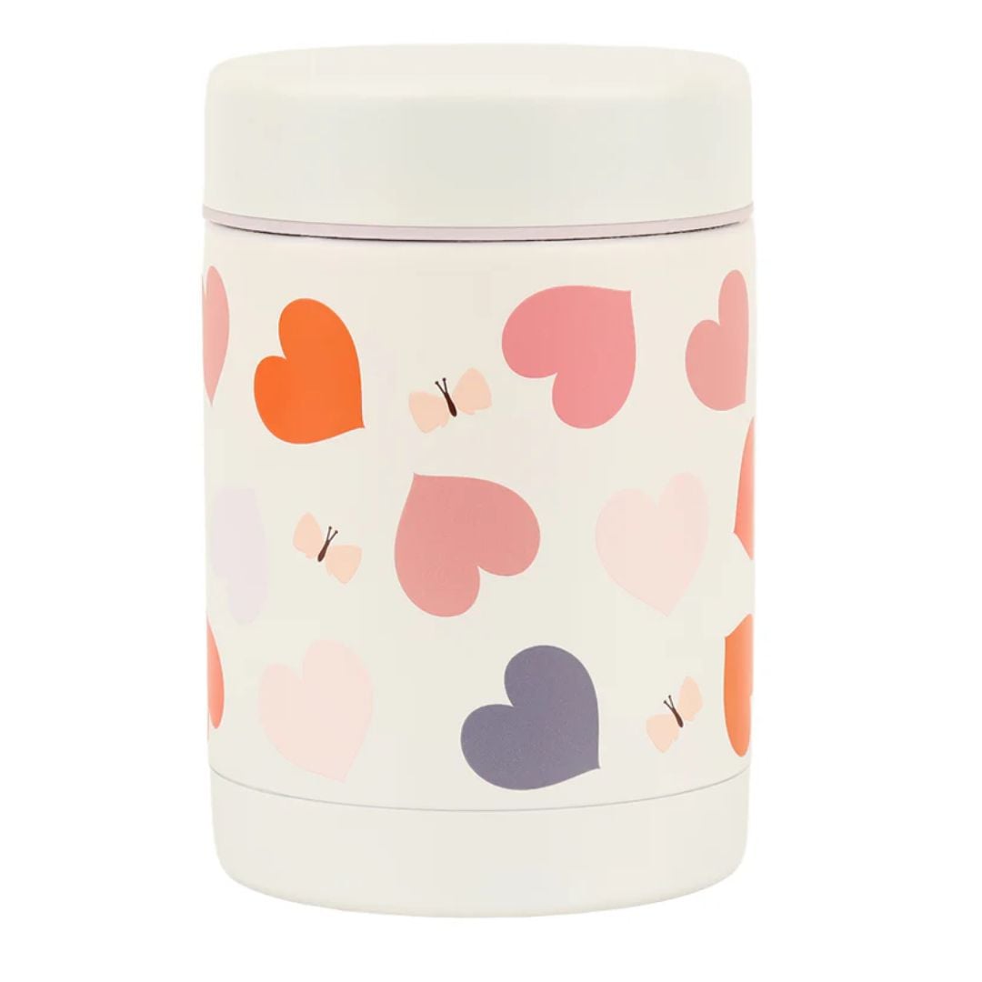 A little lovely company: Θερμός φαγητού από ανοξείδωτο ατσάλι 300ml-Hearts