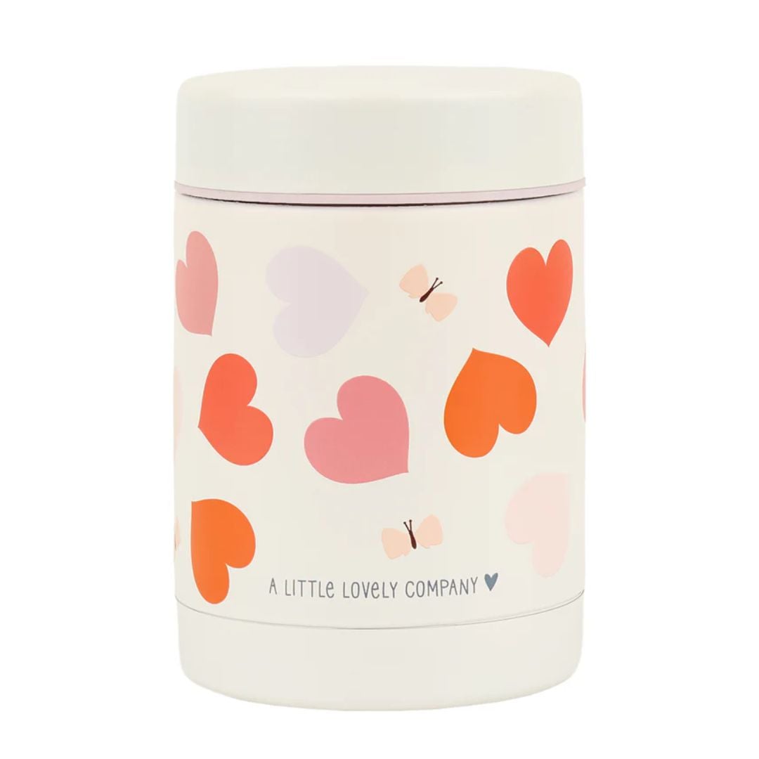 A little lovely company: Θερμός φαγητού από ανοξείδωτο ατσάλι 300ml-Hearts